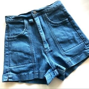 18th Amendment Retro Highrise Bacall Denim Shorts